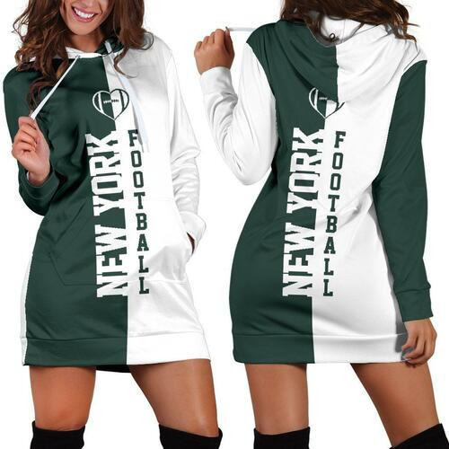 New York Football Hoodie Dress Sweater Dress Sweatshirt Dress 3d All Over Print For Women Hoodie