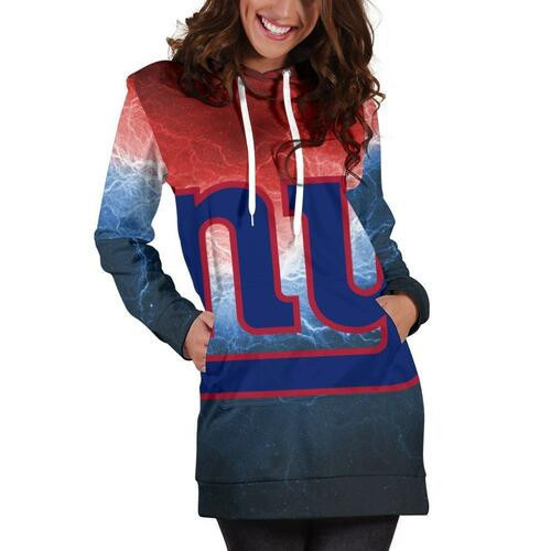 New York Giants Hoodie Dress Sweater Dress Sweatshirt Dress 3d All Over Print For Women Hoodie