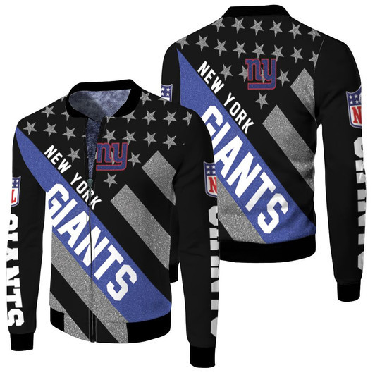 New York Giants Nlf For Giants Fan Fleece Bomber Jacket