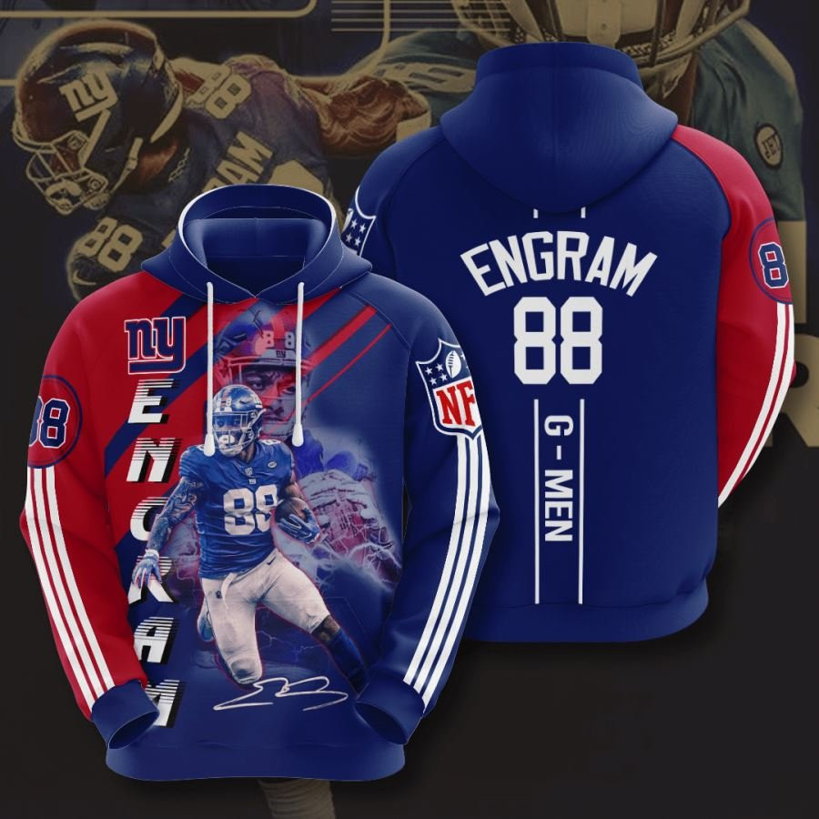 New York Giants No1344 Custom Hoodie 3D