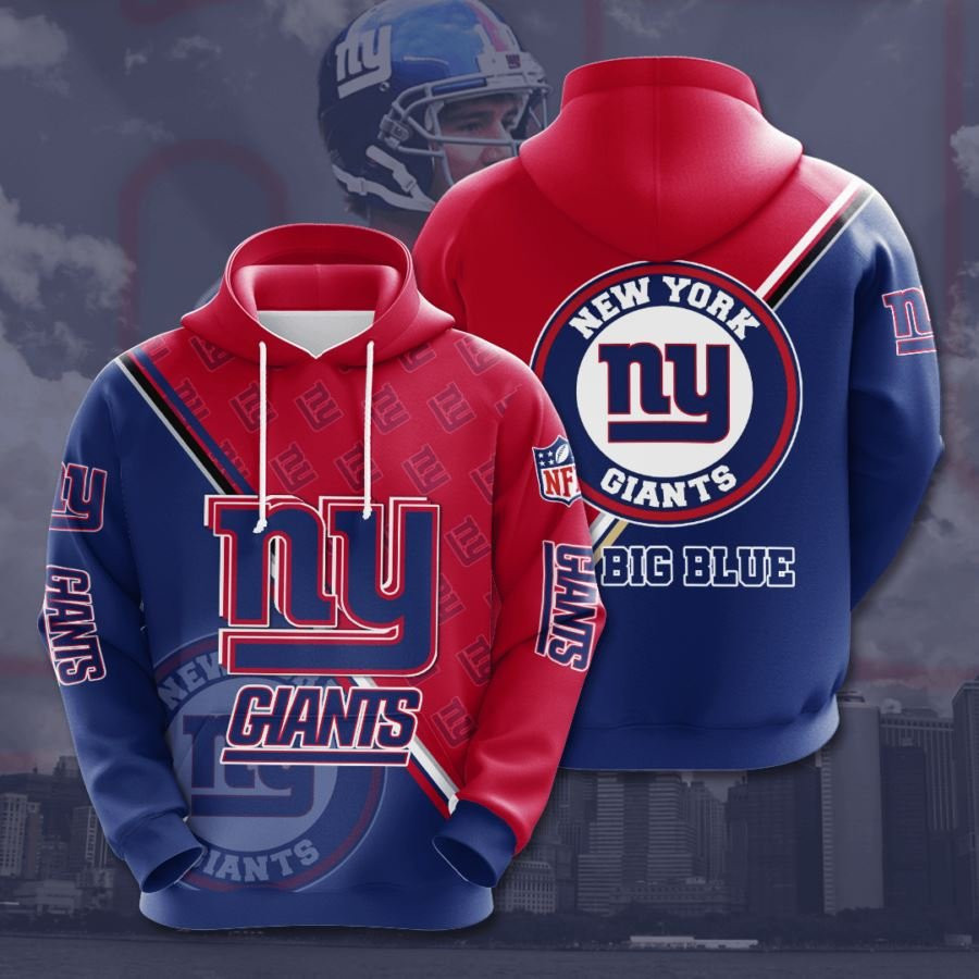New York Giants No1348 Custom Hoodie 3D