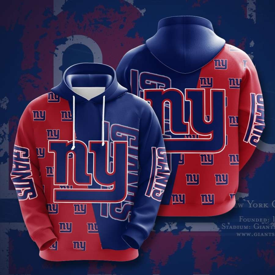 New York Giants No1352 Custom Hoodie 3D