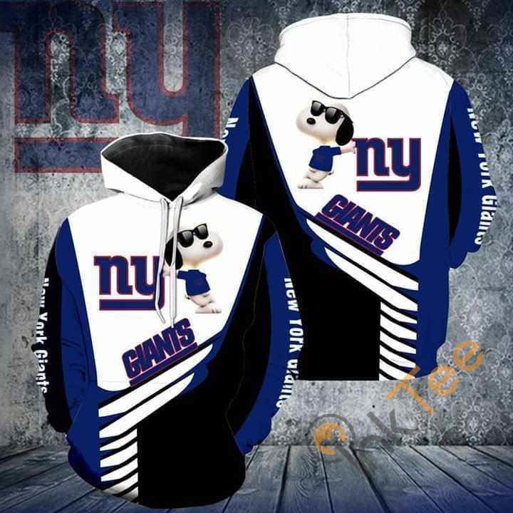 New York Giants Snoopy Hoodie 3d