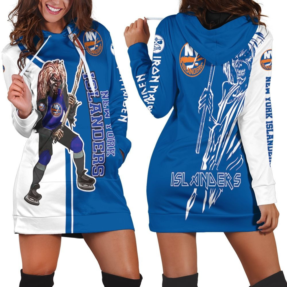 New York Islanders And Zombie For Fans Hoodie Dress Sweater Dress Sweatshirt Dress