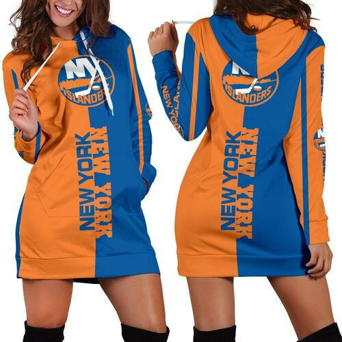 New York Islanders Hoodie Dress Sweater Dress Sweatshirt Dress 3d All Over Print For Women Hoodie