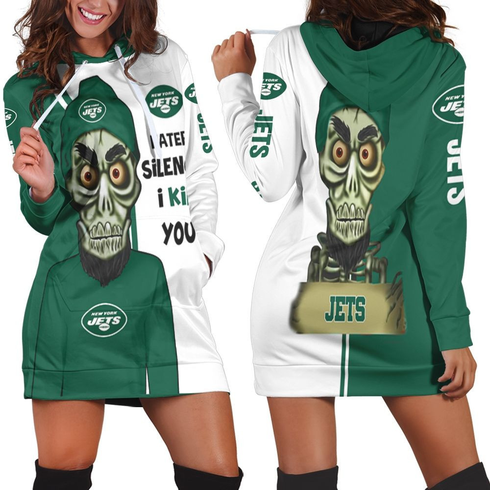 New York Jets Haters I Kill You 3d Hoodie Dress Sweater Dress Sweatshirt Dress