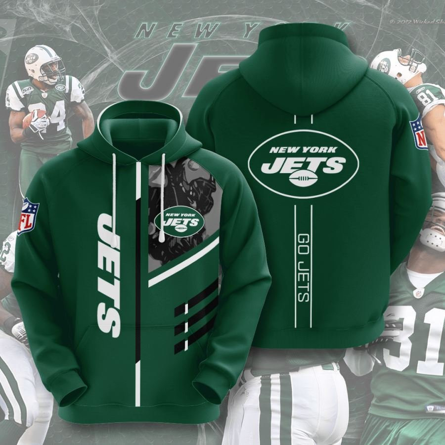 New York Jets No1367 Custom Hoodie 3D