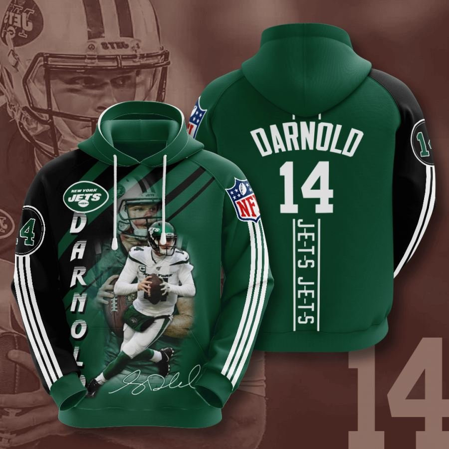 New York Jets No1370 Custom Hoodie 3D