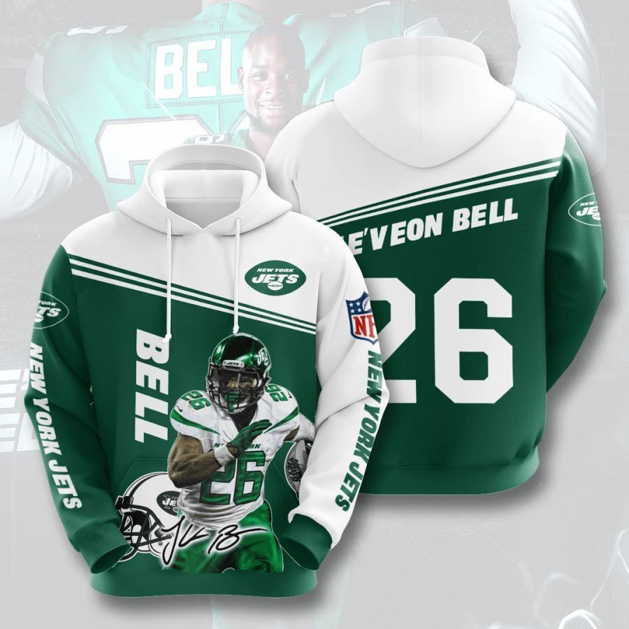 New York Jets No1379 Custom Hoodie 3D All Over Print