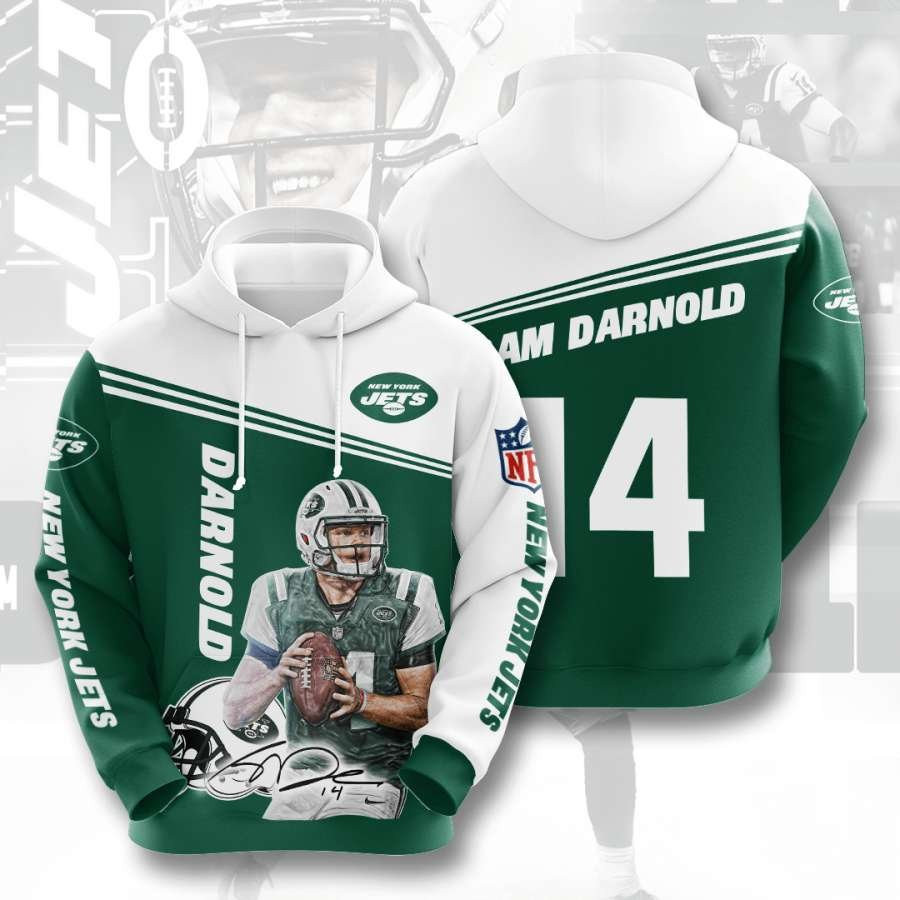 New York Jets No1380 Custom Hoodie 3D