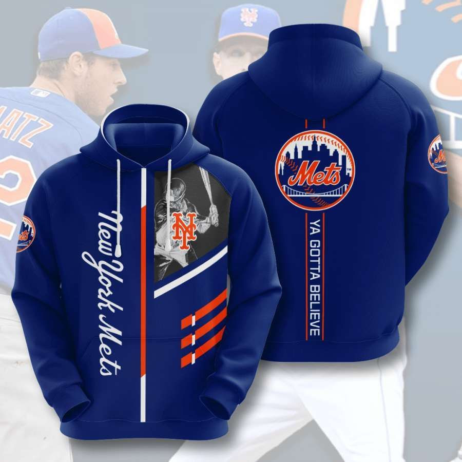 New York Mets No1389 Custom Hoodie 3D All Over Print