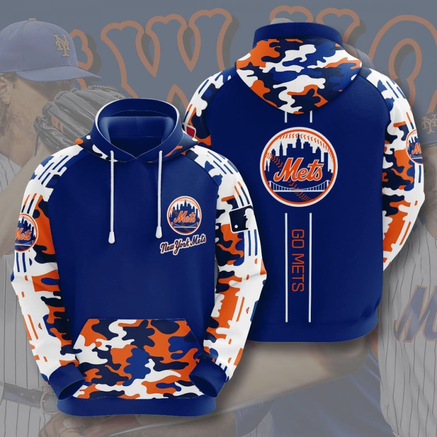 New York Mets No1391 Custom Hoodie 3D All Over Print