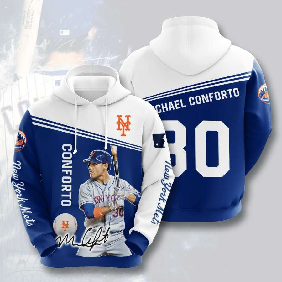 New York Mets No1396 Custom Hoodie 3D