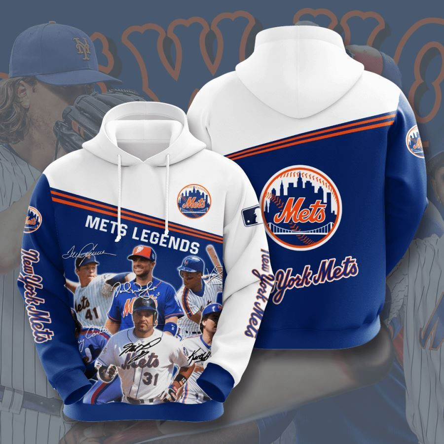 New York Mets No1397 Custom Hoodie 3D All Over Print