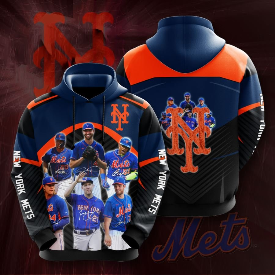 New York Mets No1401 Custom Hoodie 3D