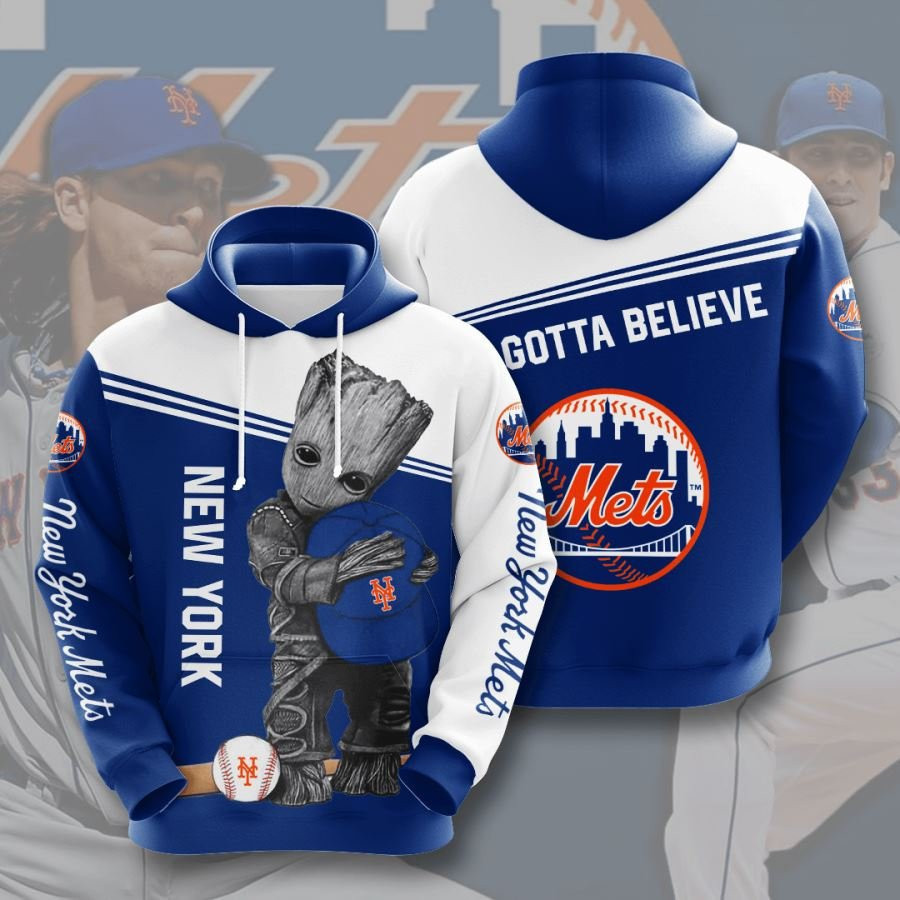 New York Mets No1405 Custom Hoodie 3D