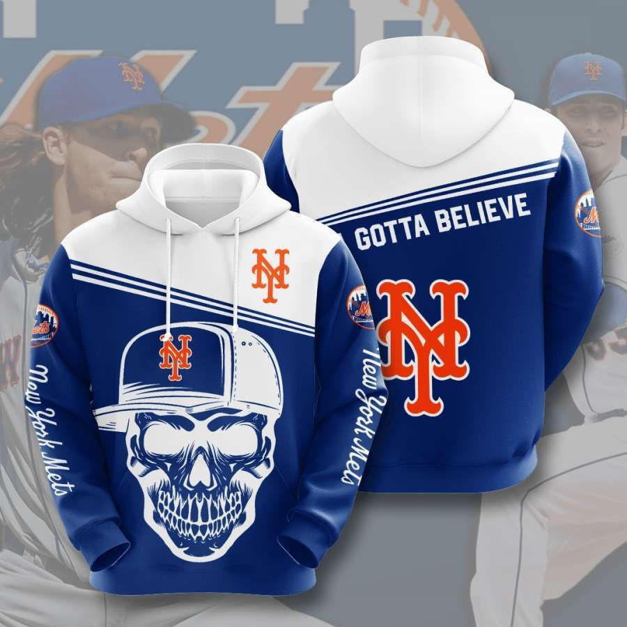 New York Mets No1406 Custom Hoodie 3D All Over Print