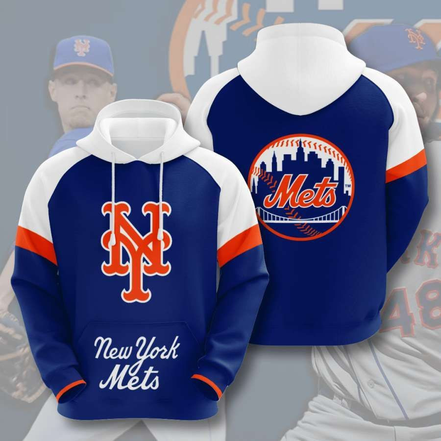 New York Mets No1408 Custom Hoodie 3D All Over Print