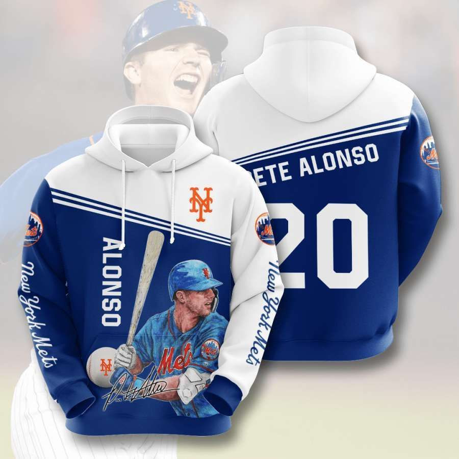 New York Mets No1409 Custom Hoodie 3D All Over Print