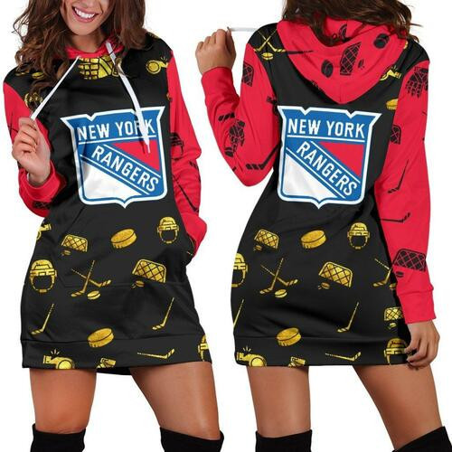 New York Rangers Hoodie Dress Sweater Dress Sweatshirt Dress 3d All Over Print For Women Hoodie