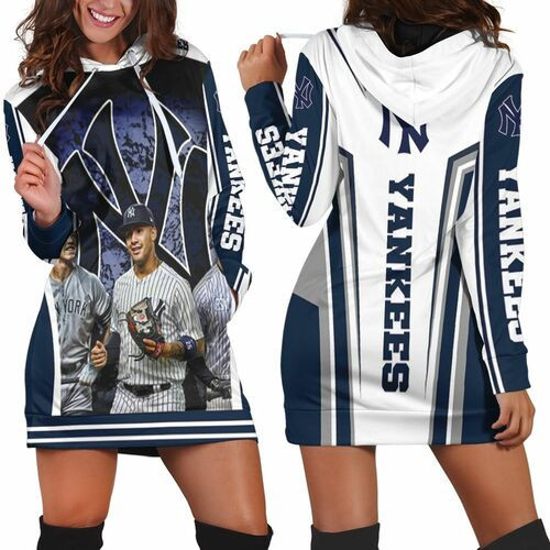 New York Yankees Aaron Judge And Giancarlo Stanton Hoodie Dress Sweater Dress Sweatshirt Dress