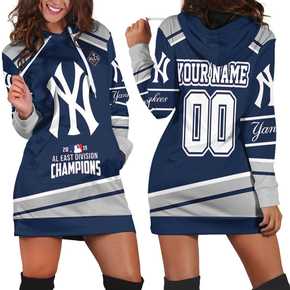 New York Yankees Al East Division Champions Mlb Fans 3d Hoodie Dress Sweater Dress Sweatshirt Dress