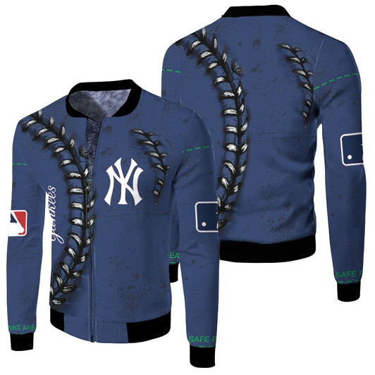 New York Yankees Baseball Sewing Pattern Fleece Bomber Jacket