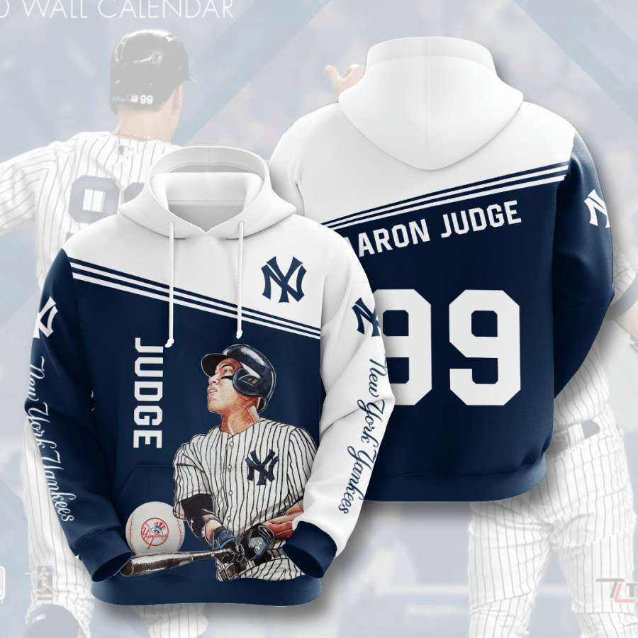 New York Yankees No1427 Custom Hoodie 3D All Over Print