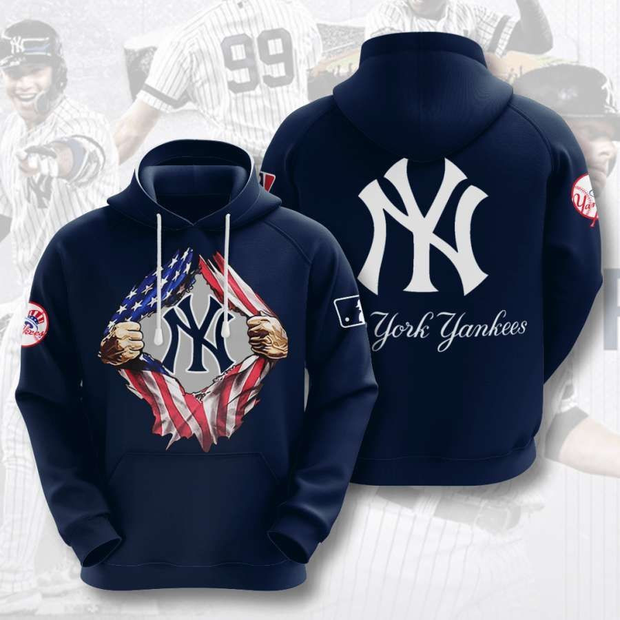 New York Yankees No1428 Custom Hoodie 3D All Over Print