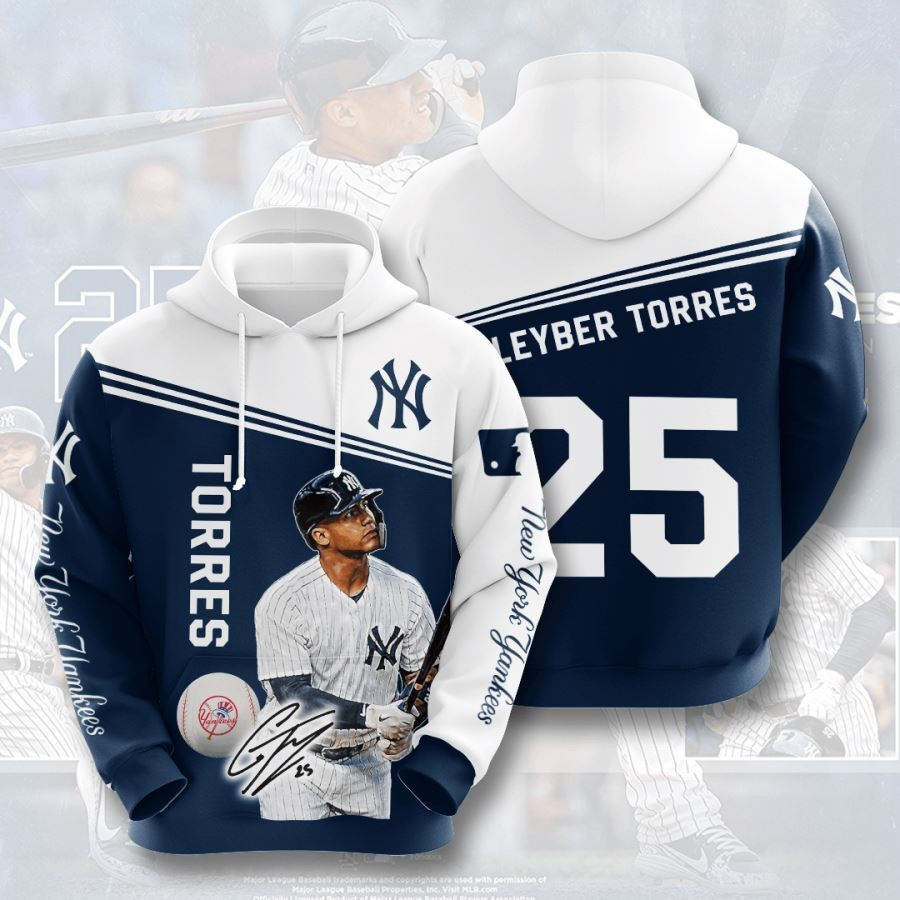 New York Yankees No1434 Custom Hoodie 3D All Over Print