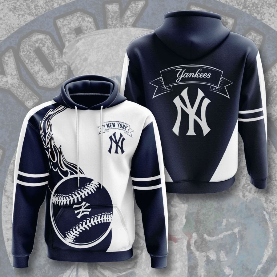 New York Yankees No1435 Custom Hoodie 3D All Over Print