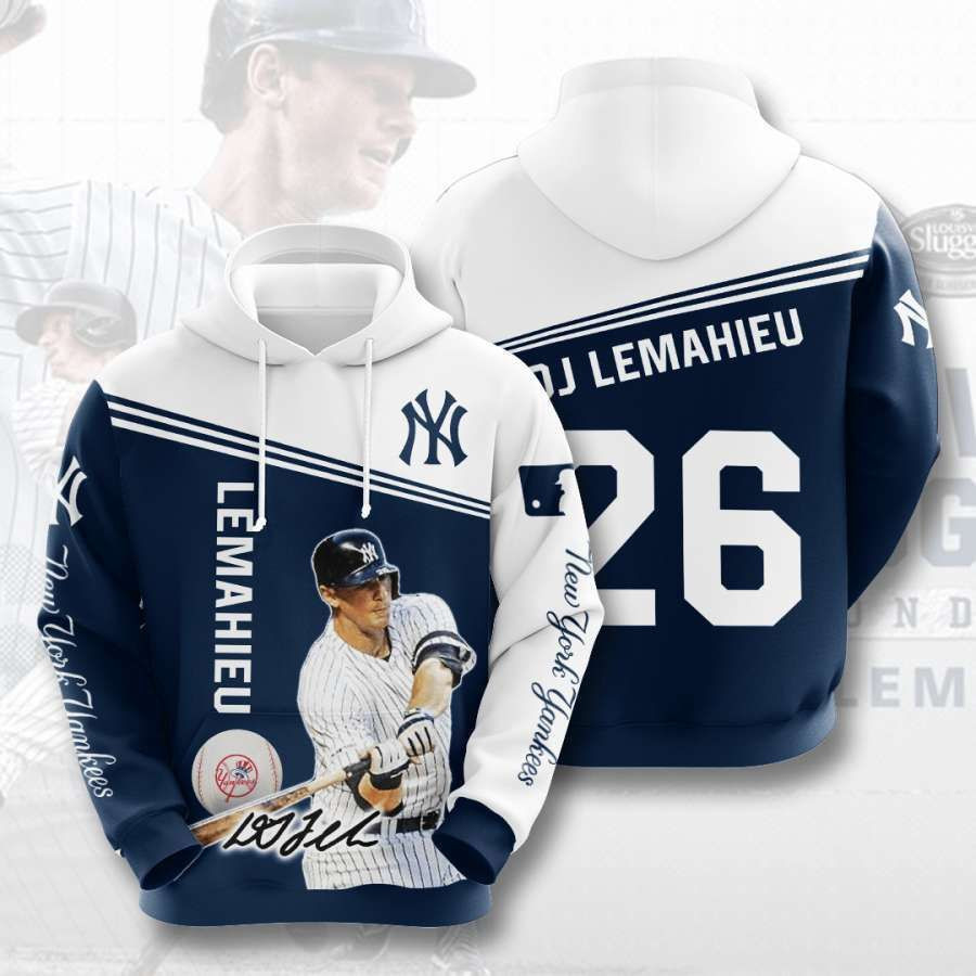 New York Yankees No1441 Custom Hoodie 3D All Over Print