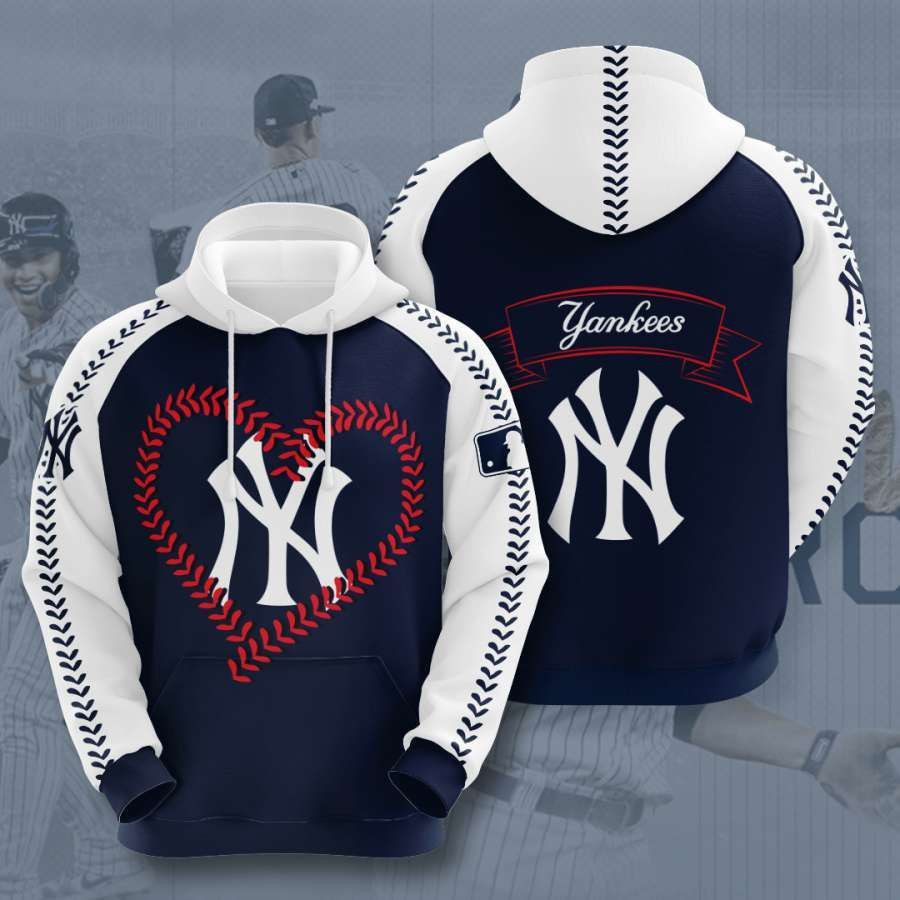 New York Yankees No1456 Custom Hoodie 3D All Over Print