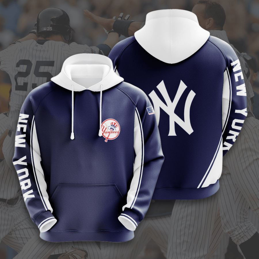 New York Yankees No1457 Custom Hoodie 3D All Over Print