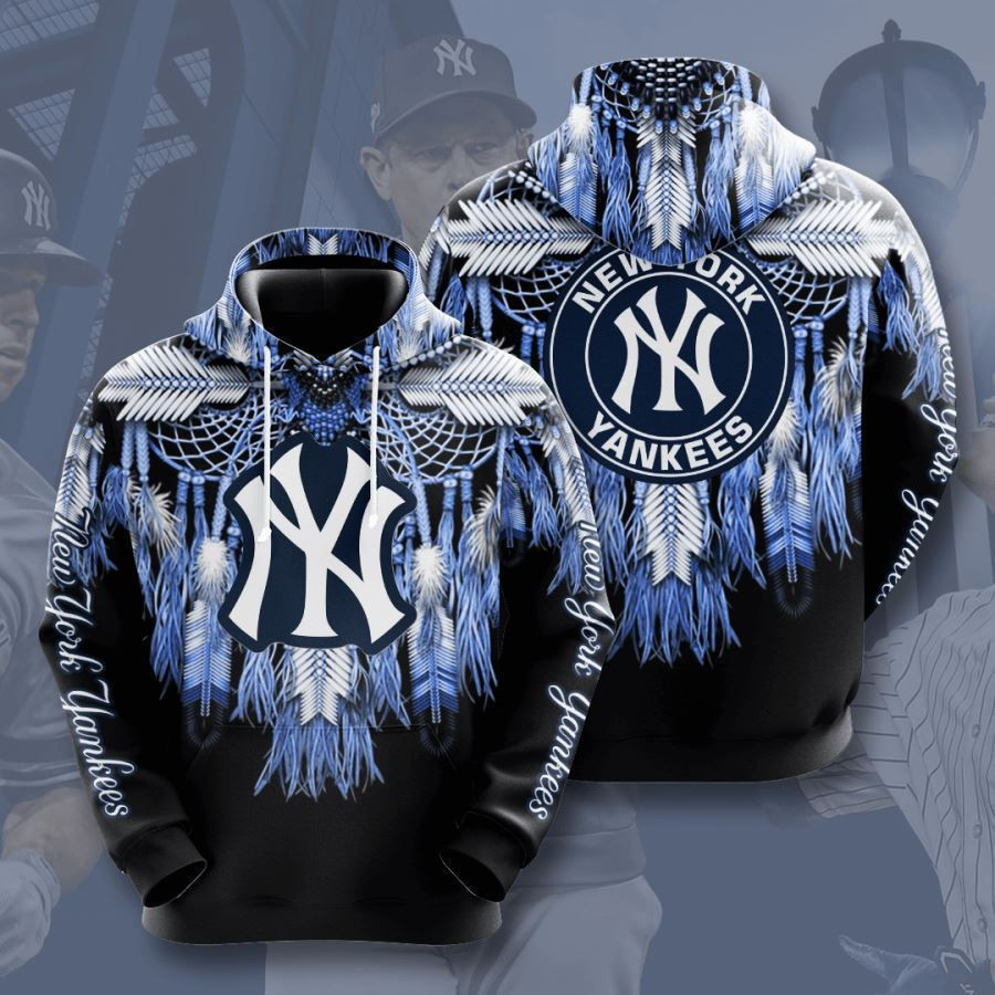 New York Yankees No1458 Custom Hoodie 3D All Over Print