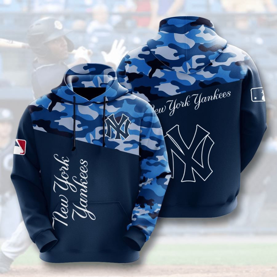 New York Yankees No1466 Custom Hoodie 3D All Over Print