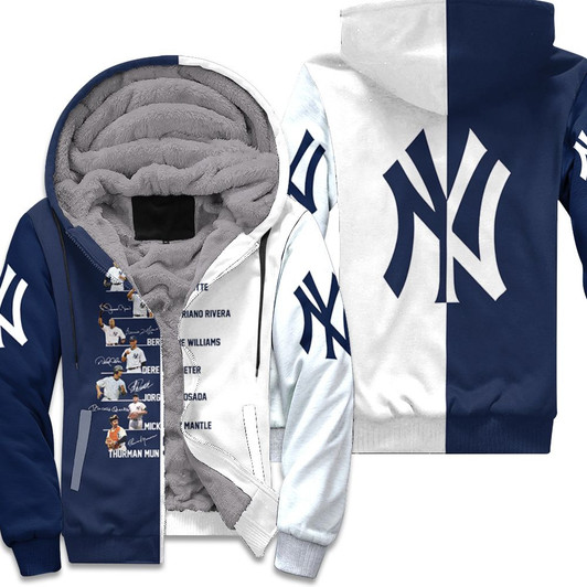 New York Yankees Team Member Signed 3D Fleece Hoodie