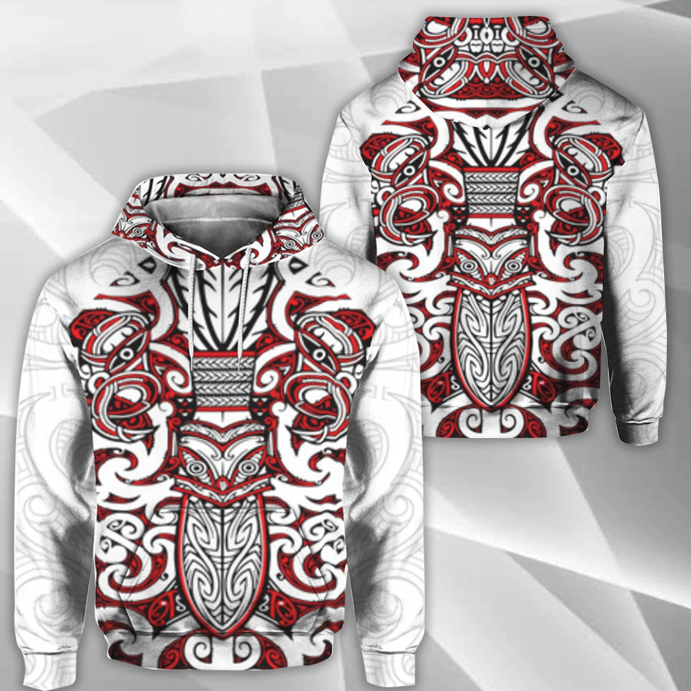 New Zealand Hoodie Maori Rugby 3D All Over Print