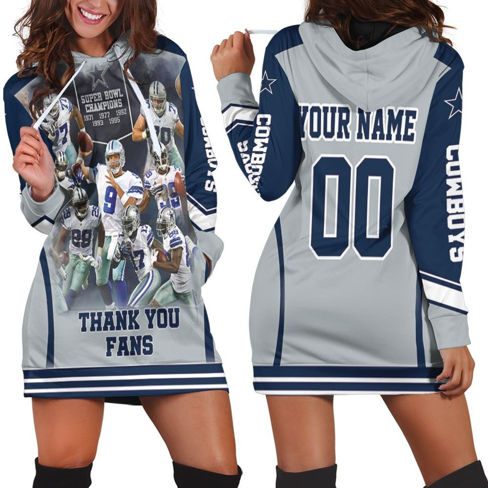 Nfc East Division Champions Dallas Cowboy Super Bowl 2021 Thank You Fans Personalized Hoodie Dress Sweater Dress Sweatshirt Dress