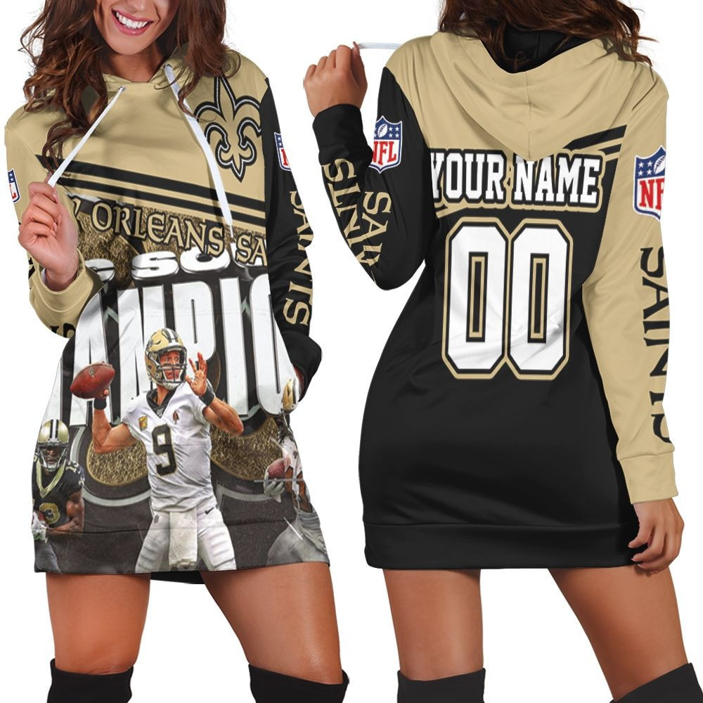 Nfc South Champions New Orleans Saints 2020 Nfl Season Legends Best Players Personalized Hoodie Dress Sweater Dress Sweatshirt Dress