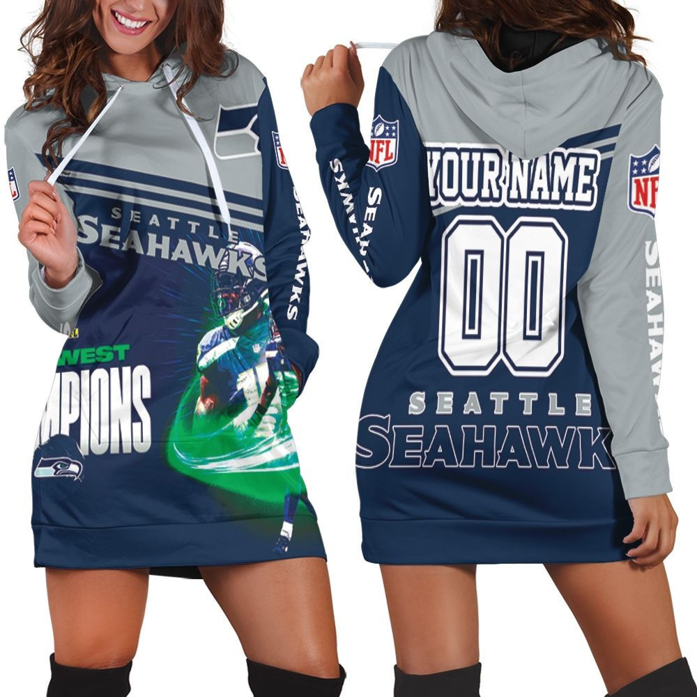 Nfc West Champions Seattle Seahawks 2020 Nfl Season Go Seattle Seahawks Personalized Hoodie Dress Sweater Dress Sweatshirt Dress
