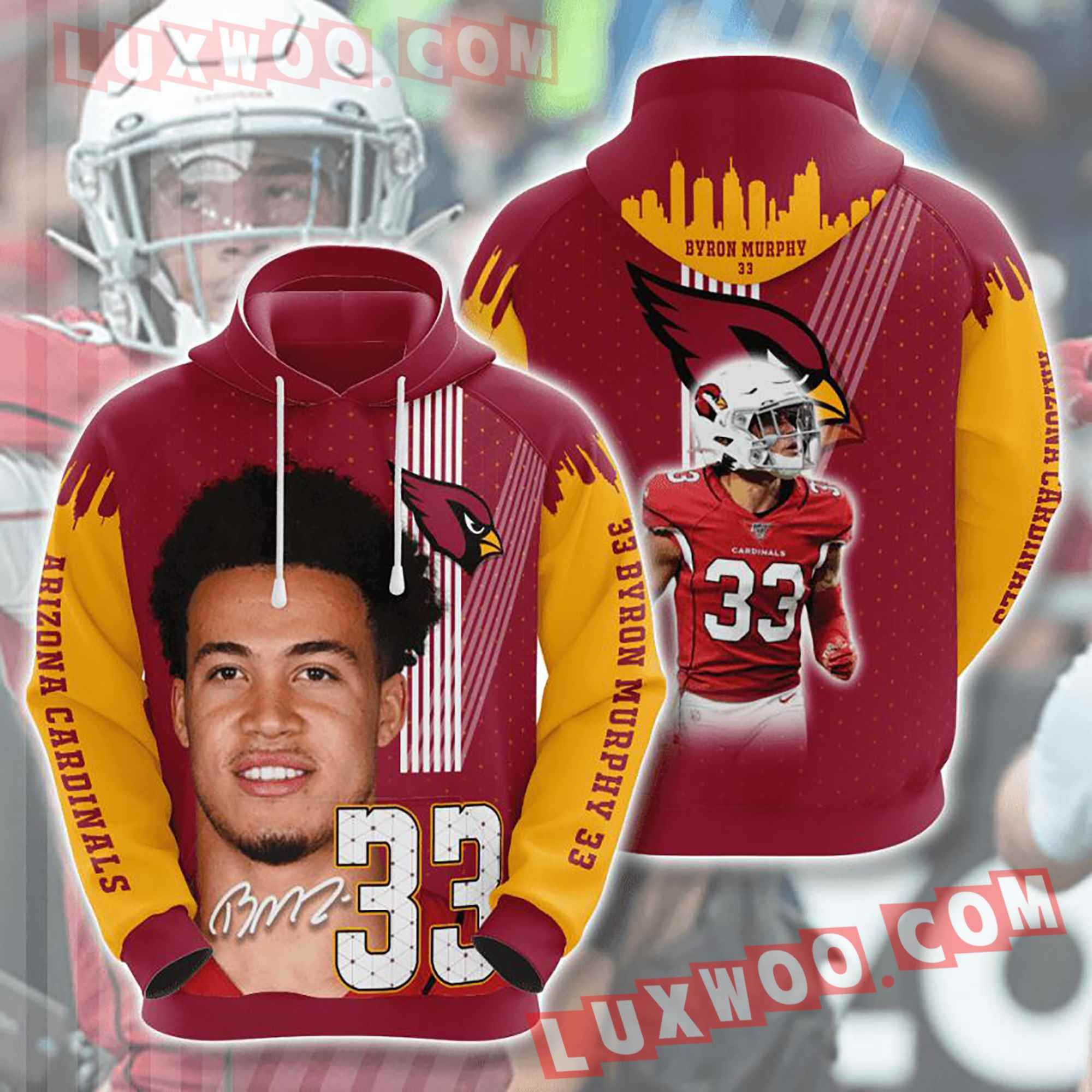 Nfl Arizona Cardinals Hoodies Custom All Over Print 3d Pullover Hoodie 2021