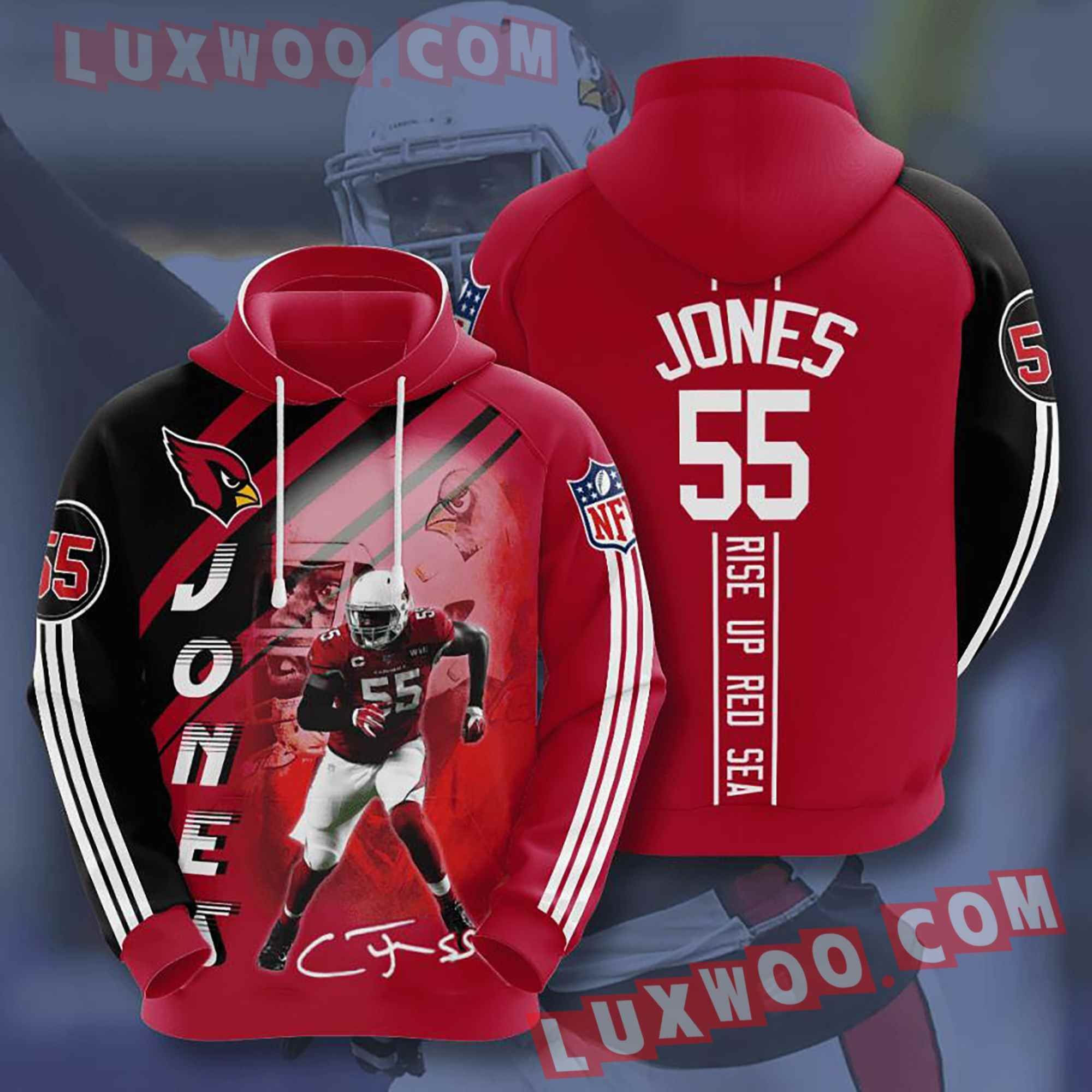 Nfl Arizona Cardinals Hoodies Custom All Over Print 3d Pullover Hoodie  2021
