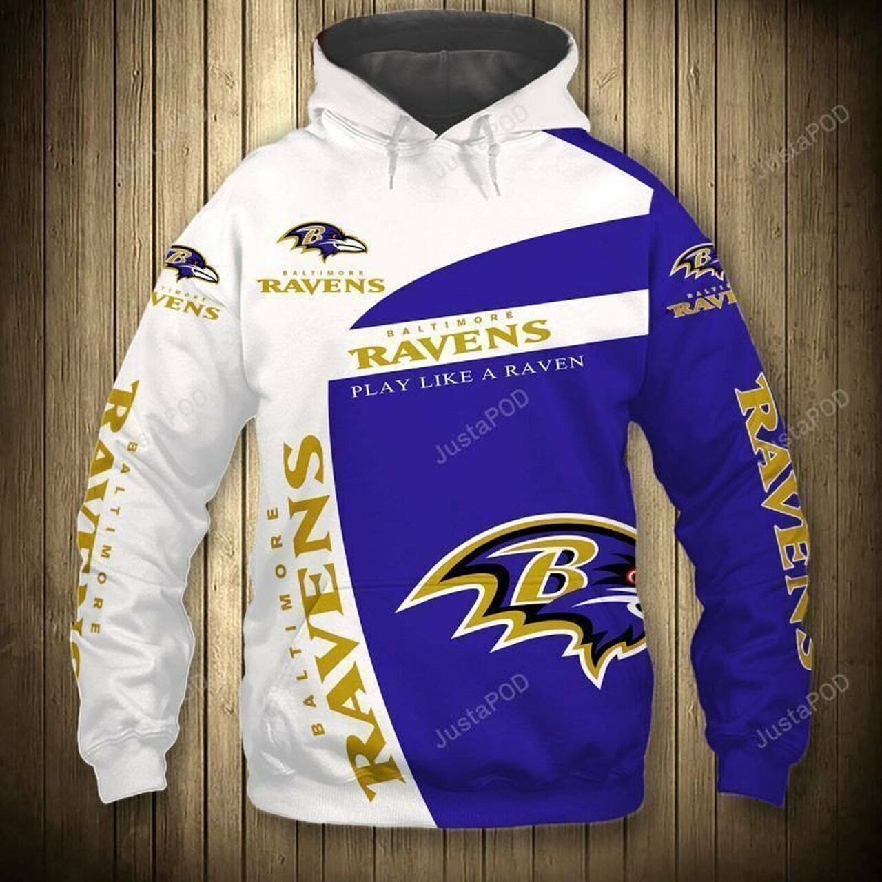 Nfl Baltimore Ravens 3d All Over Print Hoodie