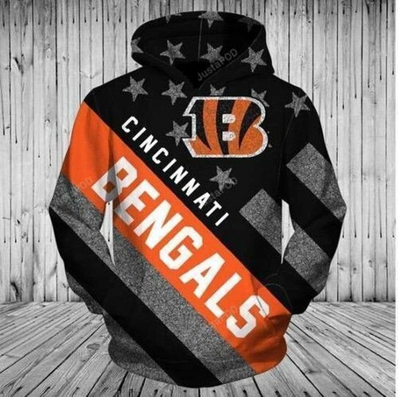 Nfl Cincinnati Beagals American Flag 3d All Over Print Hoodie