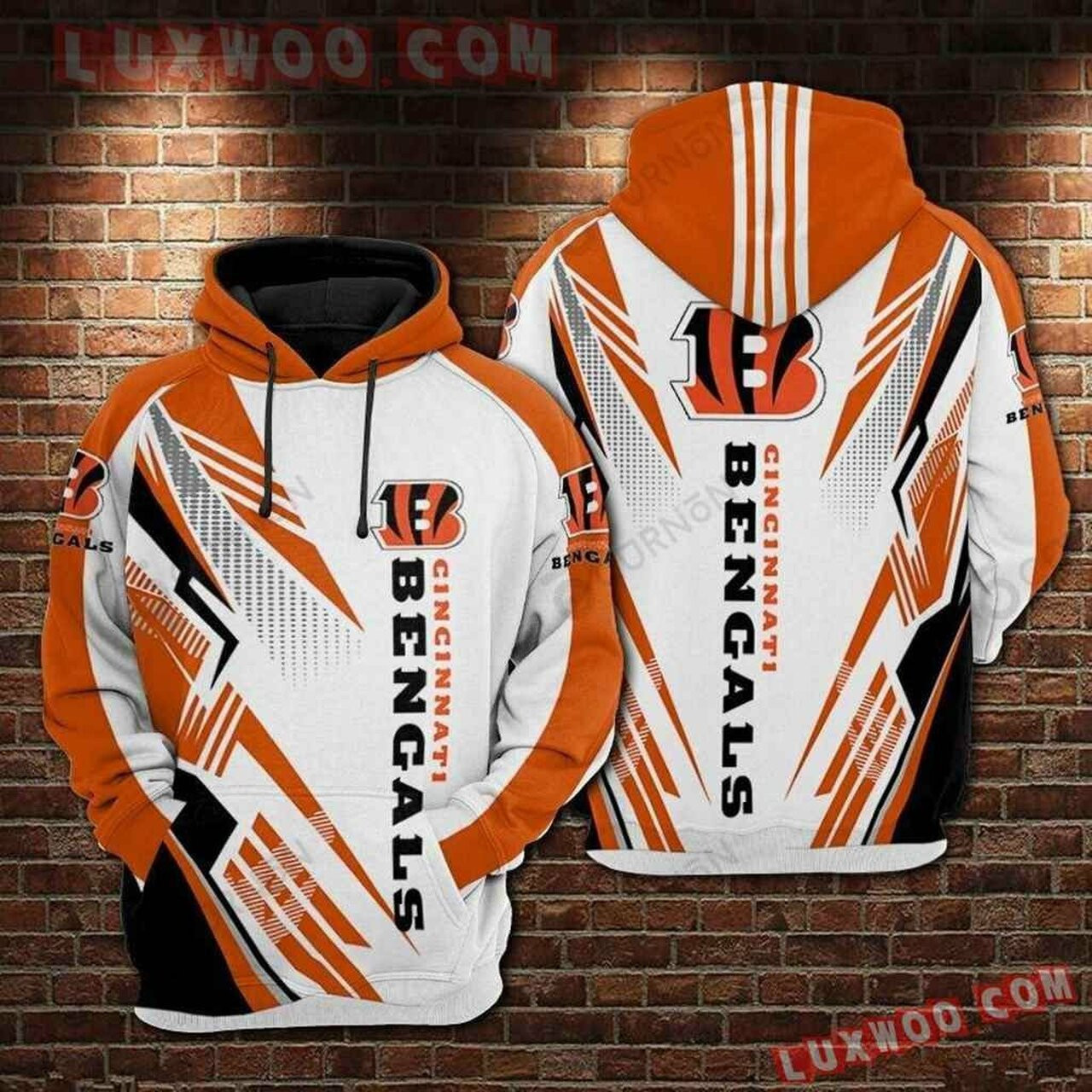 Nfl Cincinnati Bengals 3d All Over Print Hoodie