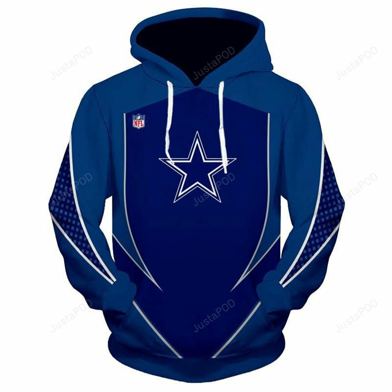 Nfl Football Dallas Cowboys 3d All Print Hoodie