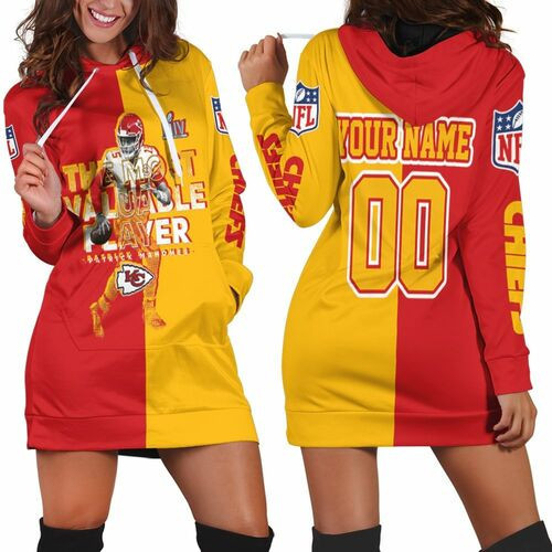 Nfl Kansas City Chiefs Mvp Patrick Mahomes 15 Afc West Division Champion 3d Hoodie Dress Sweater Dress Sweatshirt Dress