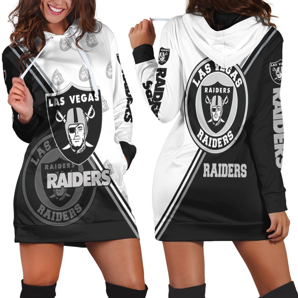 Nfl Las Vegas Raiders For Fans Hoodie Dress Sweater Dress Sweatshirt Dress
