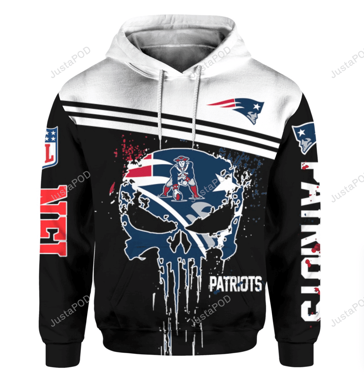 Nfl New England Patriots For Unisex 3d All Over Print Hoodie